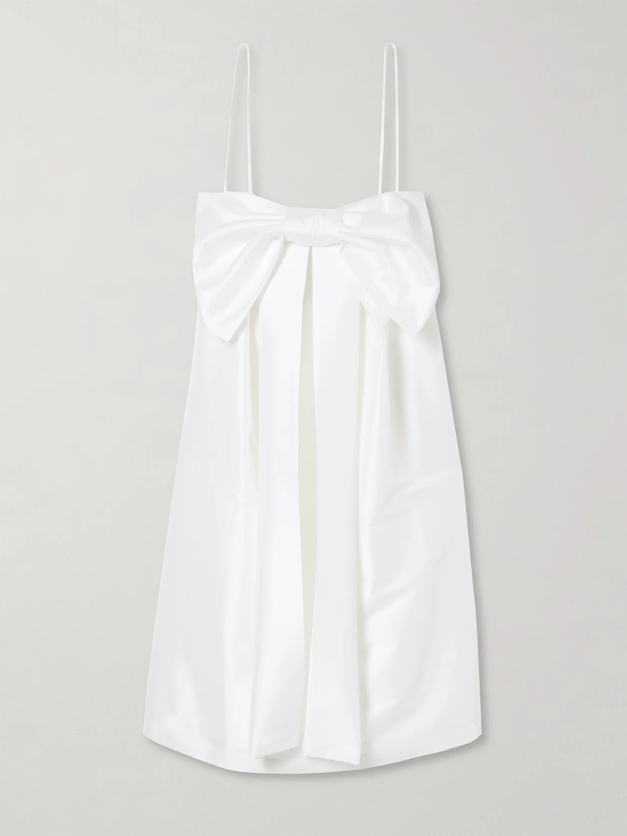 Estee Bow-detailed Taffeta Mini Dress - 1