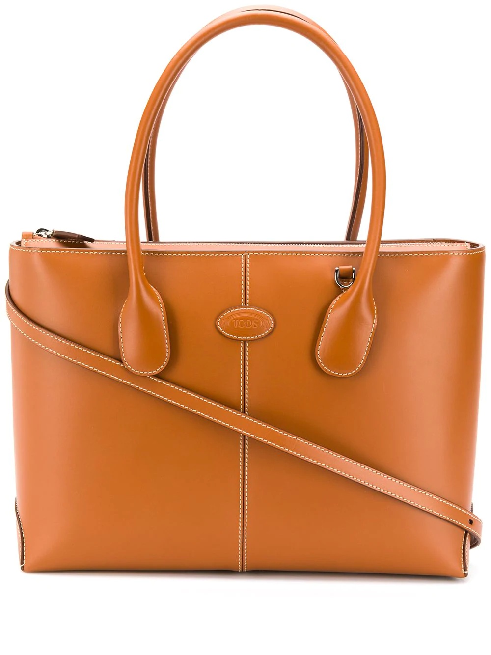 large leather shopper bag - 1