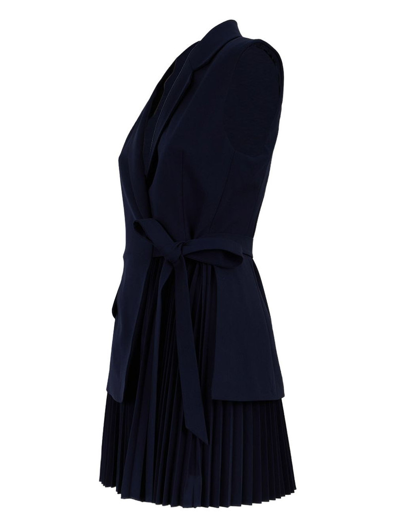 SIMKHAI Effie pleated wrap dress outlook