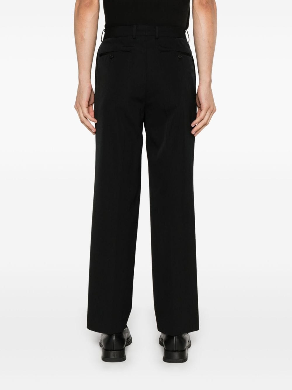 pleated wool trousers - 4