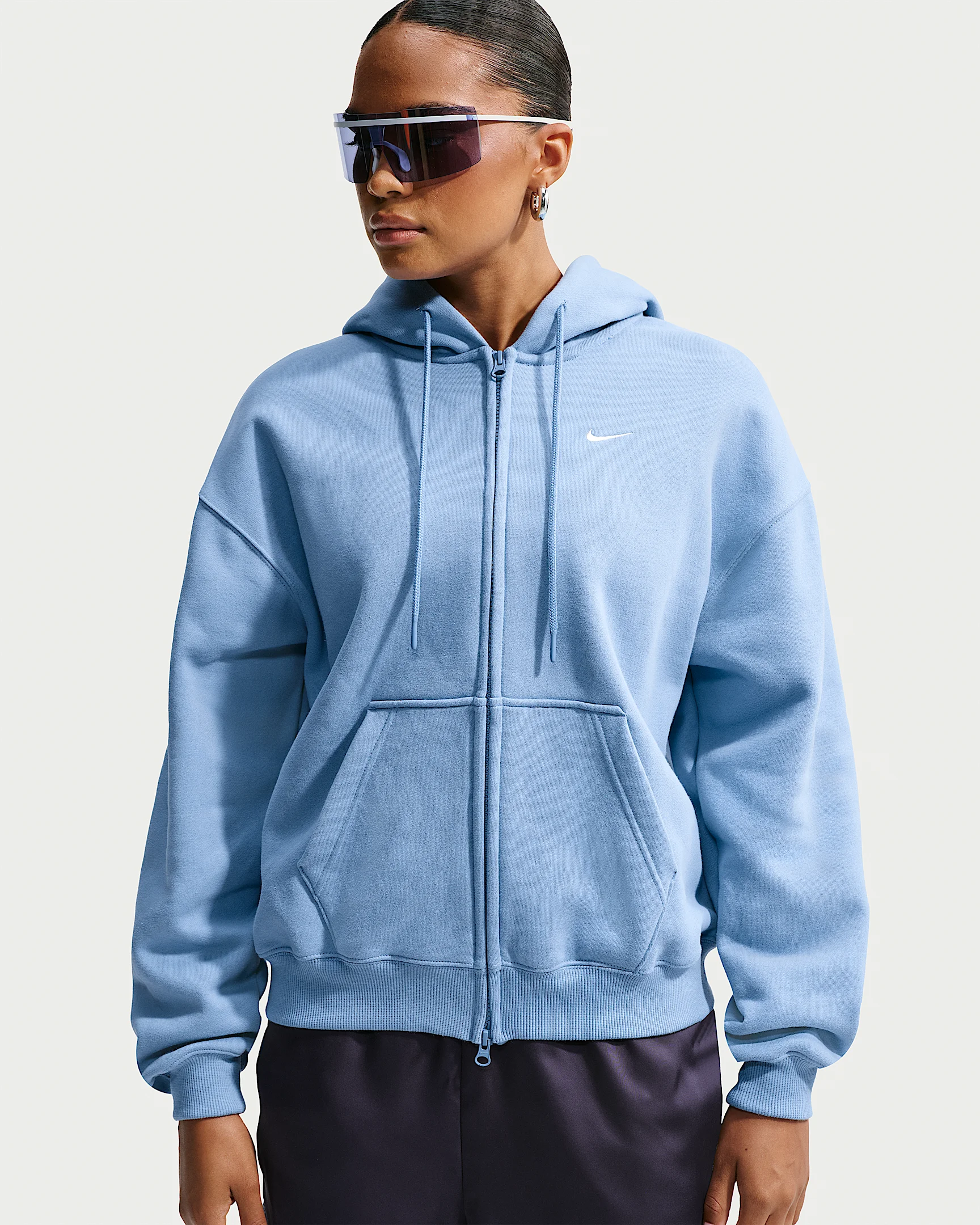 Nike Studio Fleece Medium Weight Women's Oversized Full-Zip Hoodie - 1