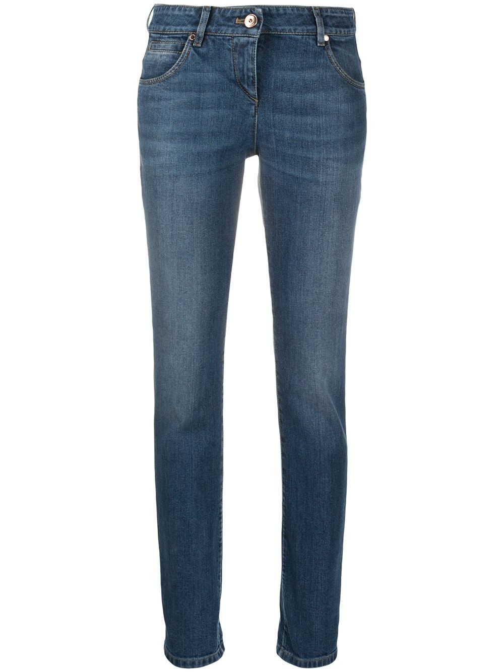 high waist straight leg jeans - 1