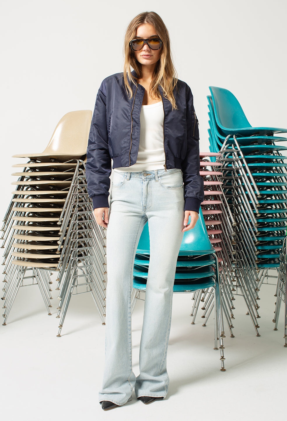 HUNTER CROPPED BOMBER - 2