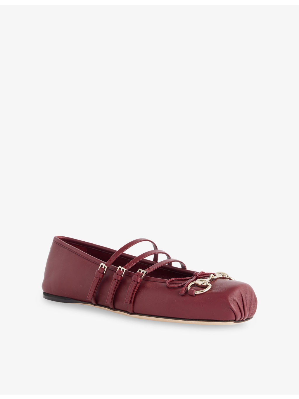 Horsebit Ballerina Leather Flats - 2
