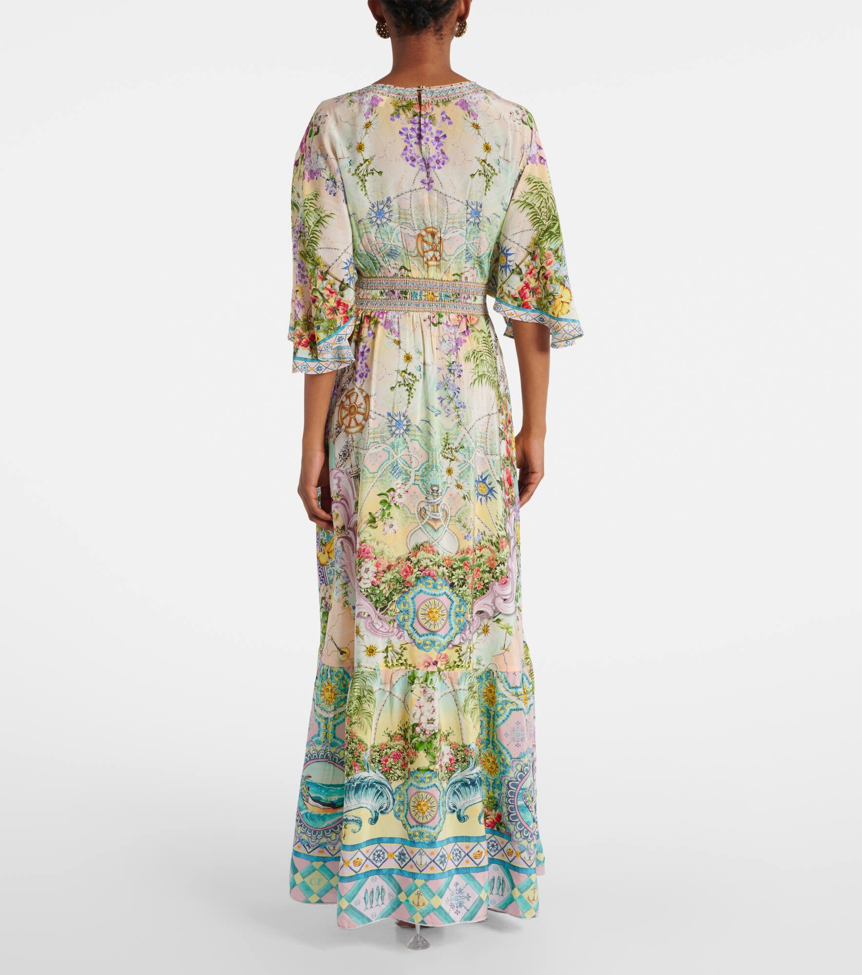 Embellished silk maxi dress - 3