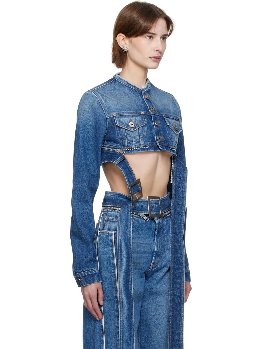 Blue 'The Belted' Denim Jacket - 2