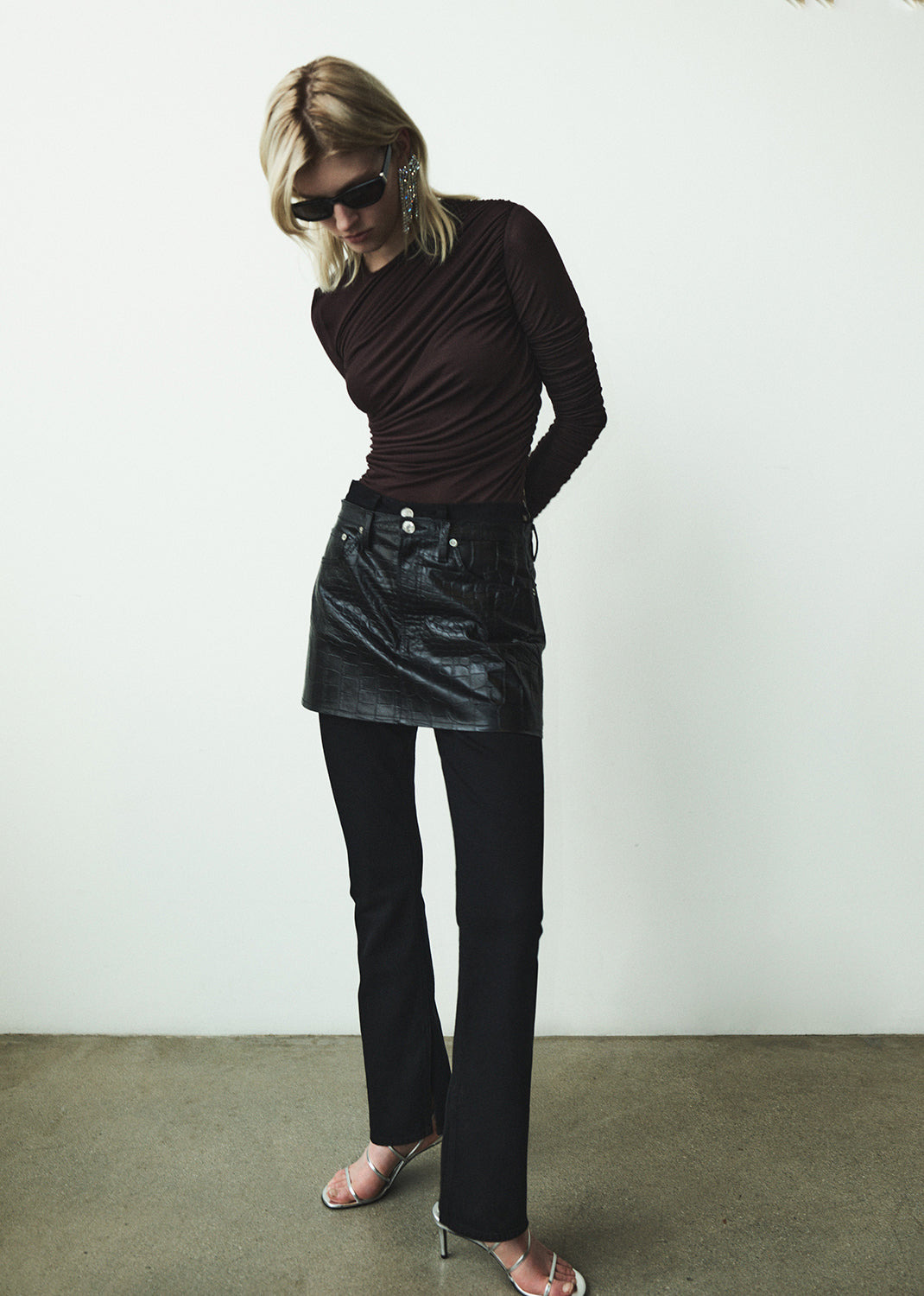 KEIRA MINI (RECYCLED LEATHER) IN CROC - 2