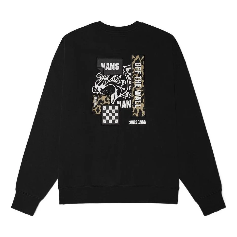 Vans Graphic Logo Sweatshirt 'Black' VN0A7TRNBLK - 1