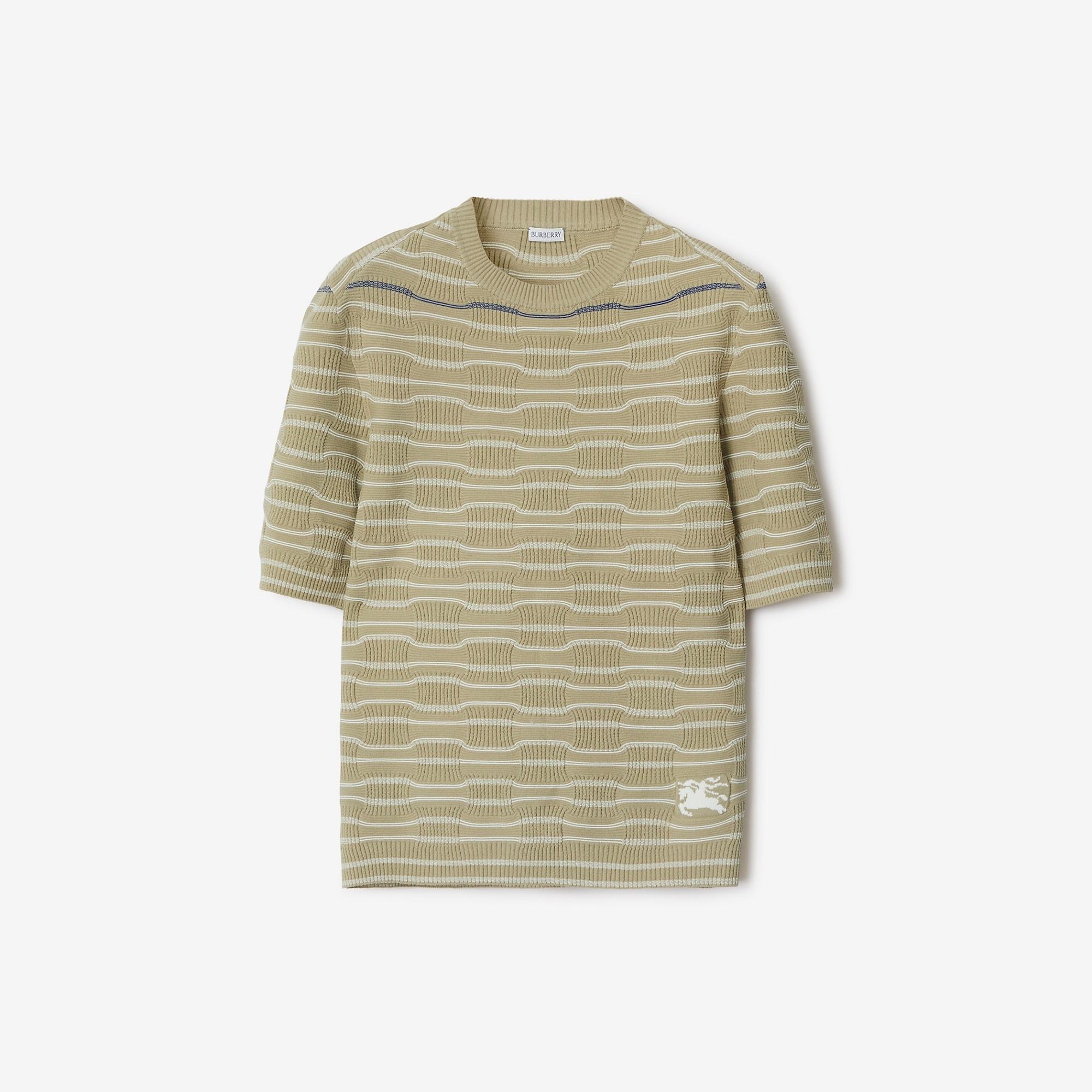 Striped Cotton Blend Top - 1