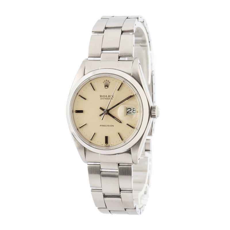 Pre-Owned Rolex Oysterdate 6694 Silver Dial - 2