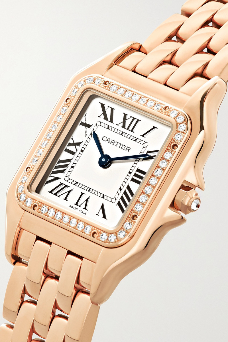 Panthère de Cartier medium 27mm 18-karat pink gold and diamond watch 3