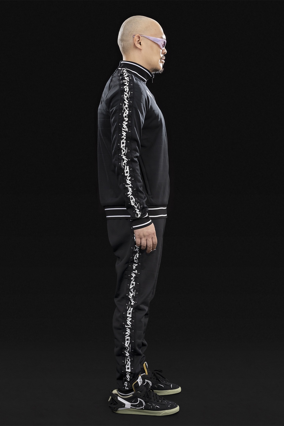 GGG-P1-011 Nike® Acronym® Track Pant Knit Black/Black - 4