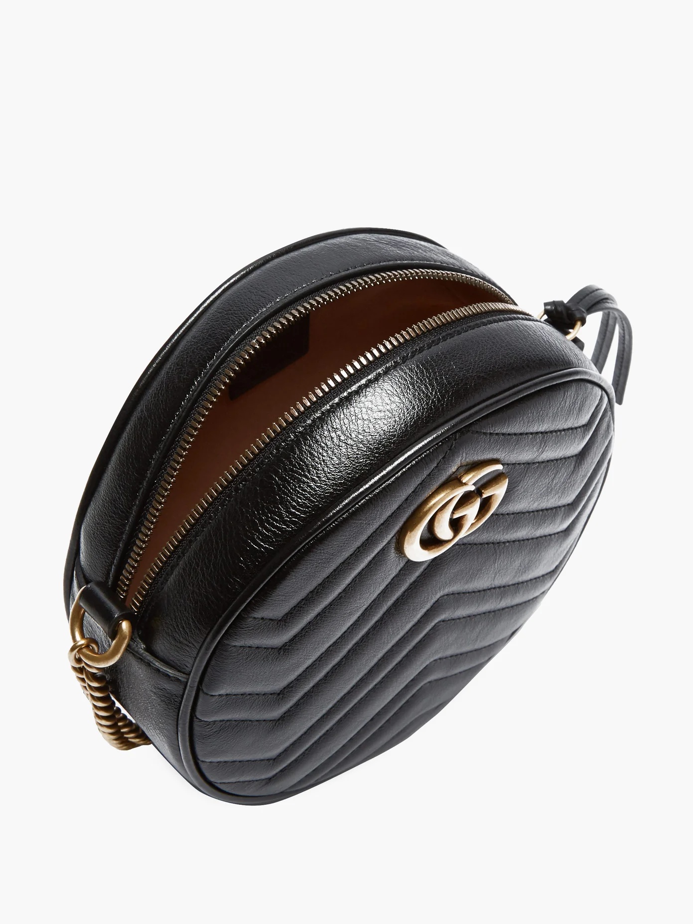 GG Marmont circular leather cross-body bag - 4