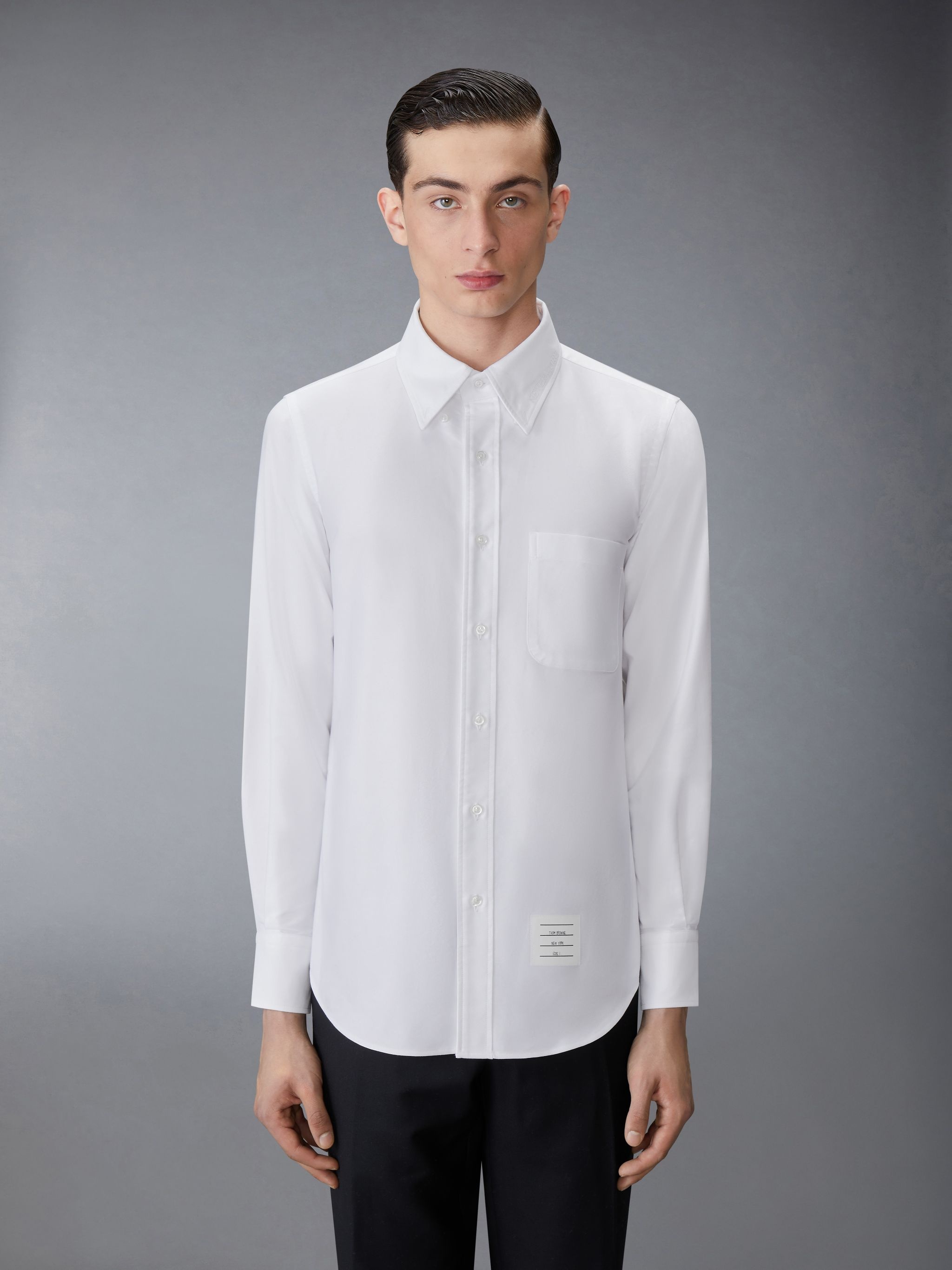 Solid Oxford Nevermore Embroidery Shirt - 2