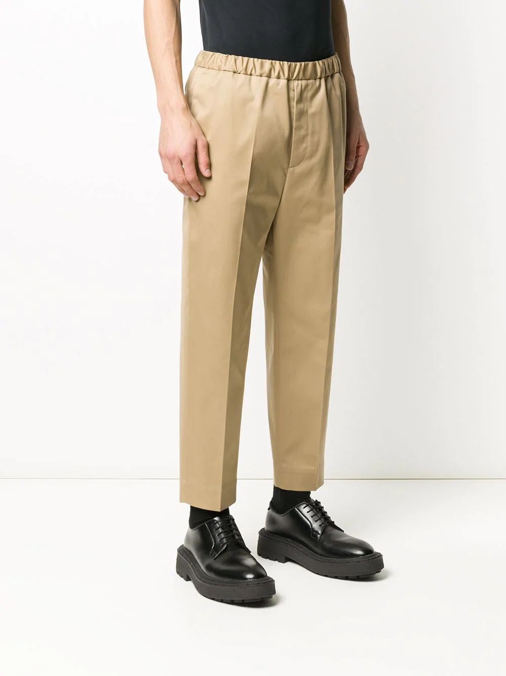 straight-leg cropped trousers - 3