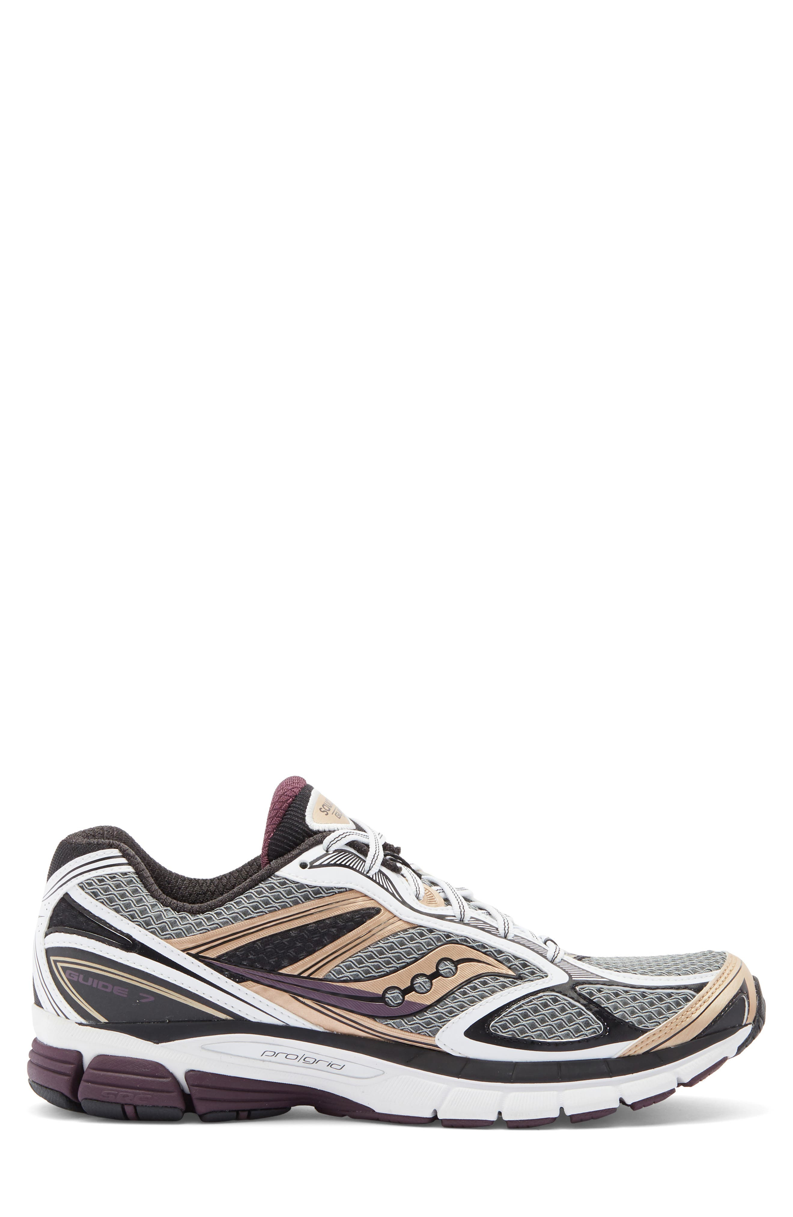 Saucony Gender Inclusive ProGrid Guide 7 Sneaker in White/Bronze at Nordstrom - 3