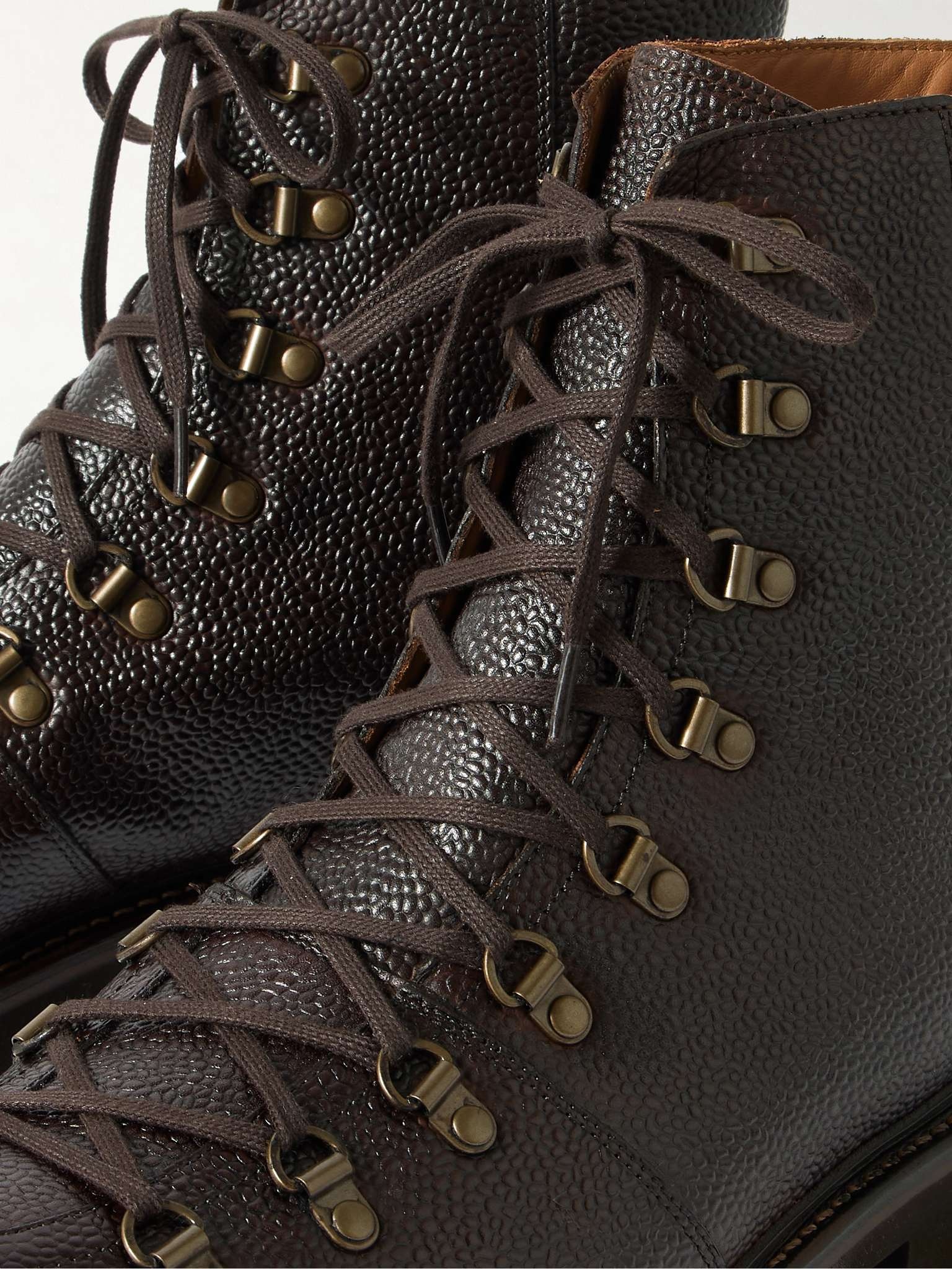 Brady Pebble-Grain Leather Boots - 6
