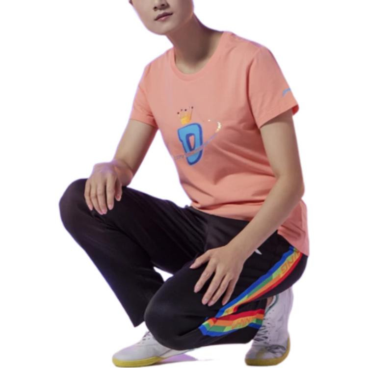 Li-Ning x Ding-Ning Table Tennis Tee 'Fluorescence Orange' AHSS447-1 - 4