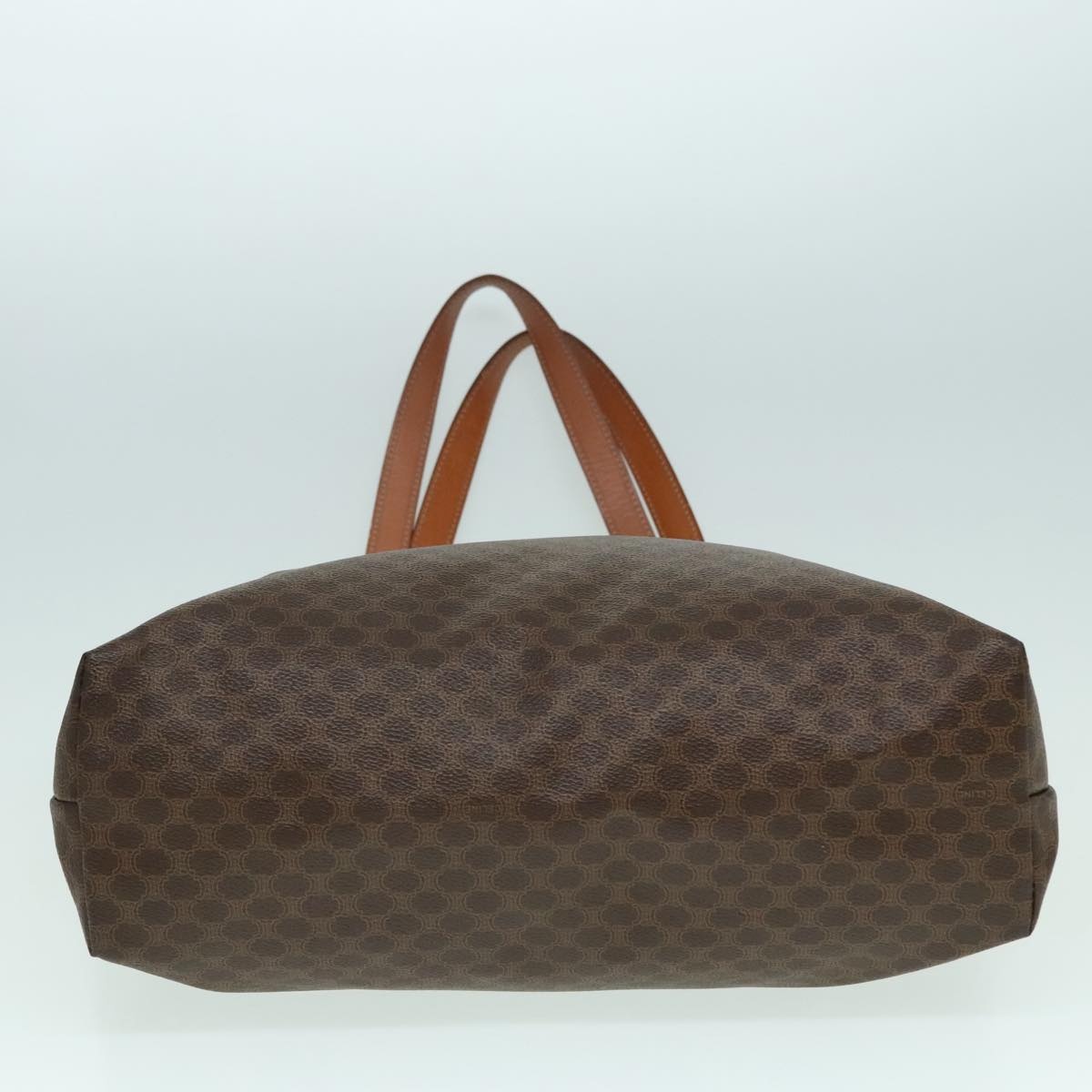 CELINE Macadam Canvas Tote Bag Pvc Leather Brown Gold - 5