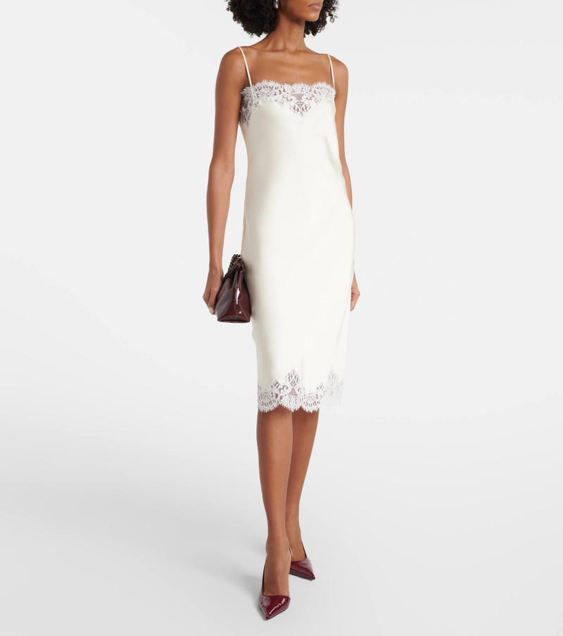 Stella McCartney Lace-trimmed satin slip dress outlook