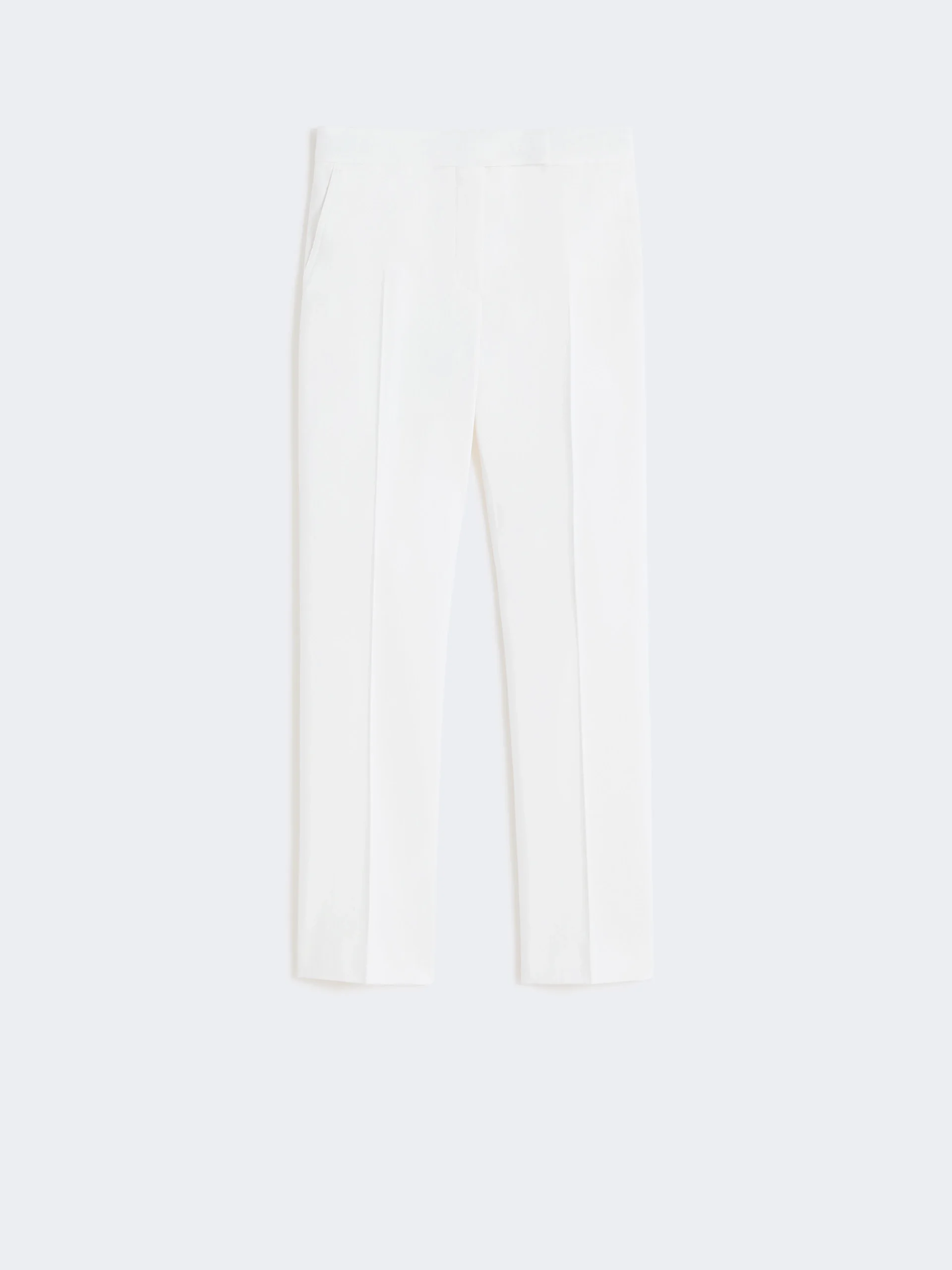 OKRA Slim-fit cotton satin trousers - SILK - 1