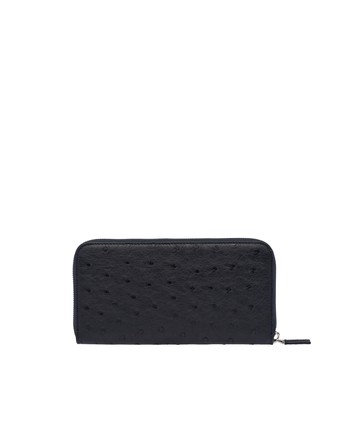 Ostrich Leather Zip Around Wallet - 4