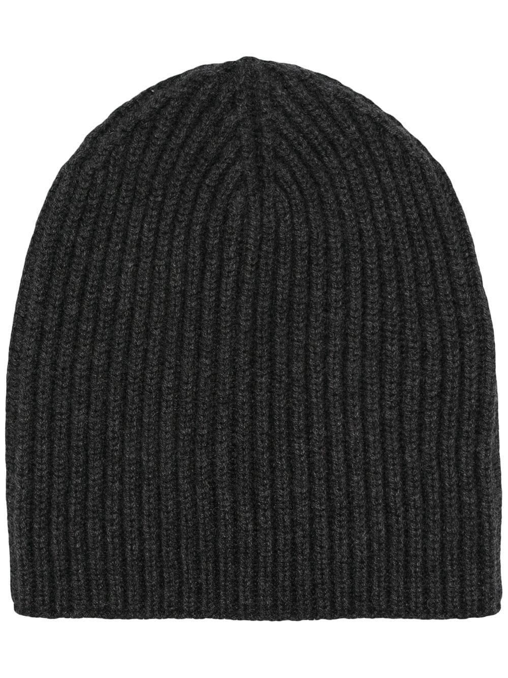 ribbed knit beanie - 1