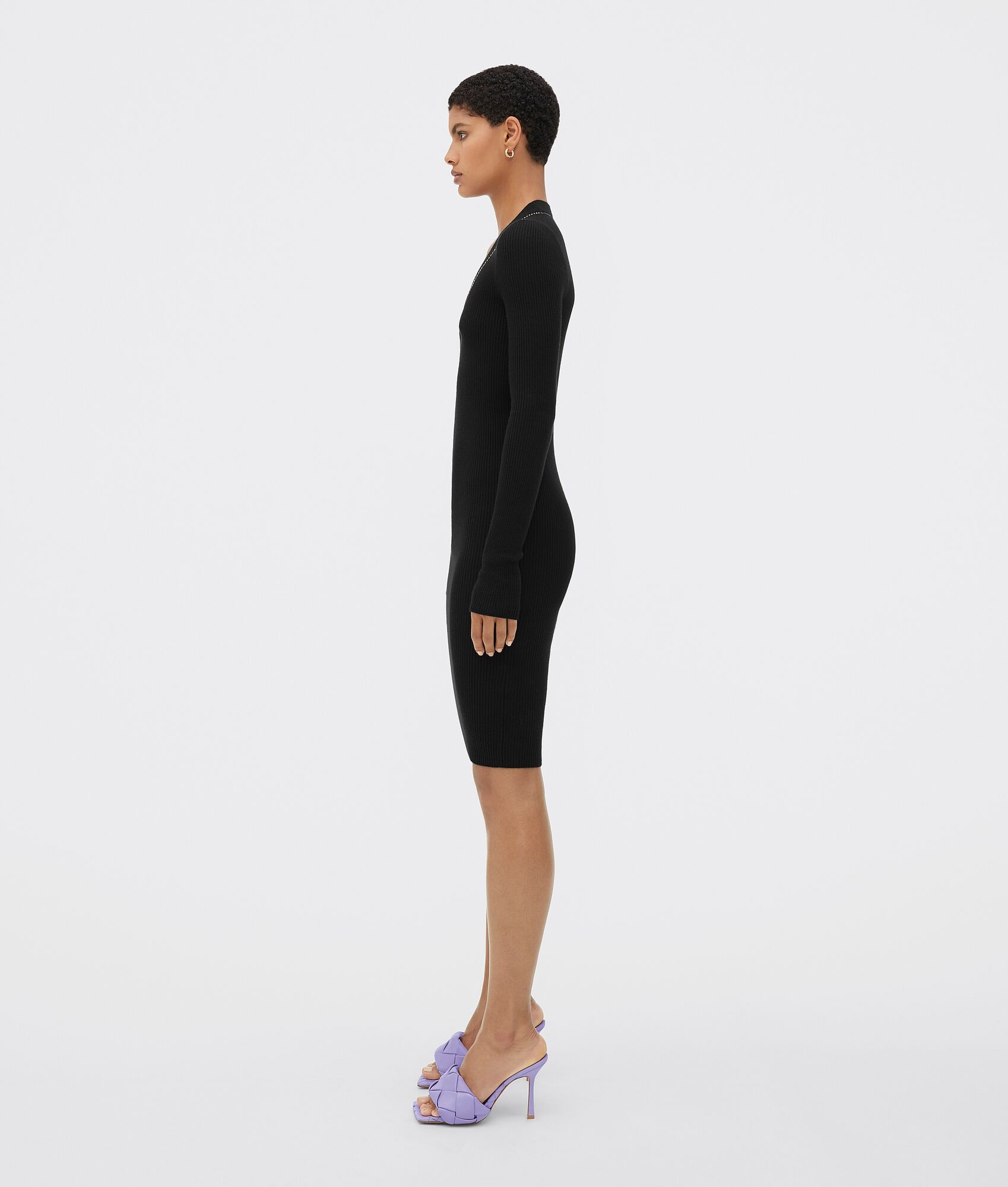 新作☆【Bottega Veneta】長袖ミディドレス Bottega Veneta dress | REVERSIBLE