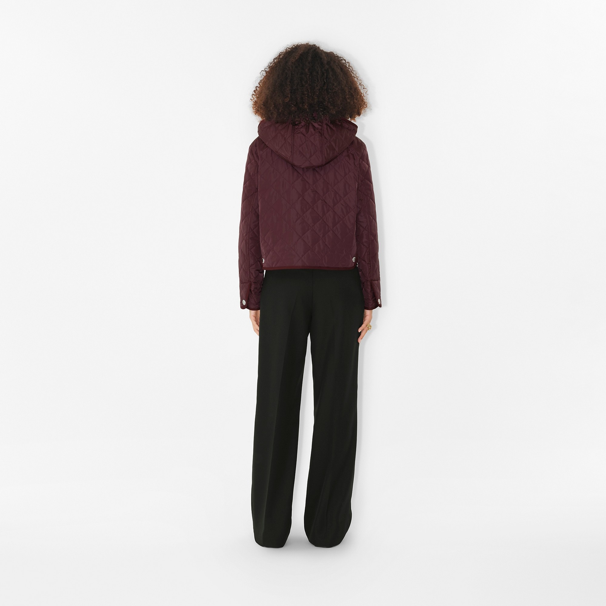 Quilted Nylon Cropped Jacket - 4