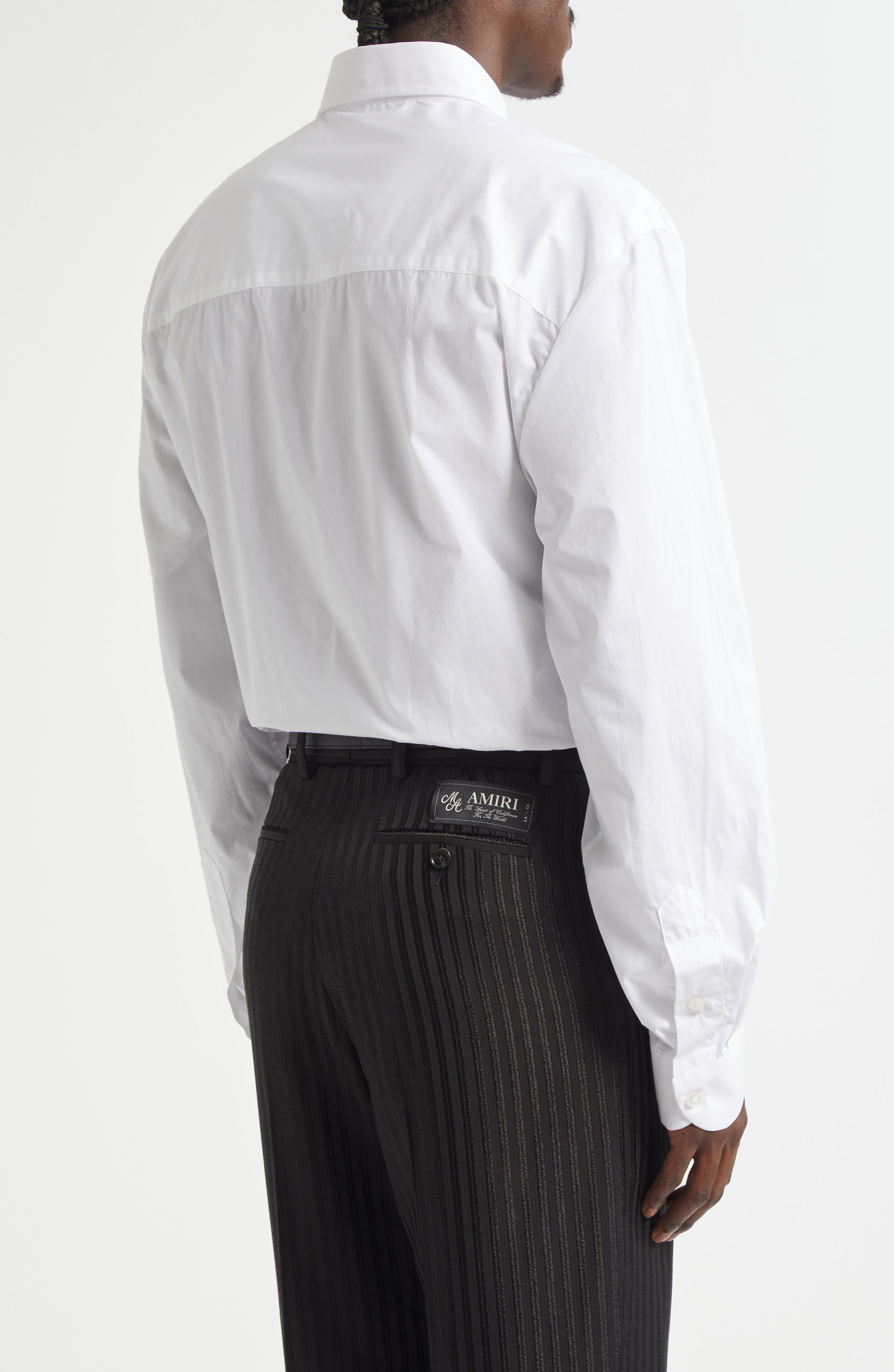 AMIRI Poplin Dress Shirt in White at Nordstrom - 2