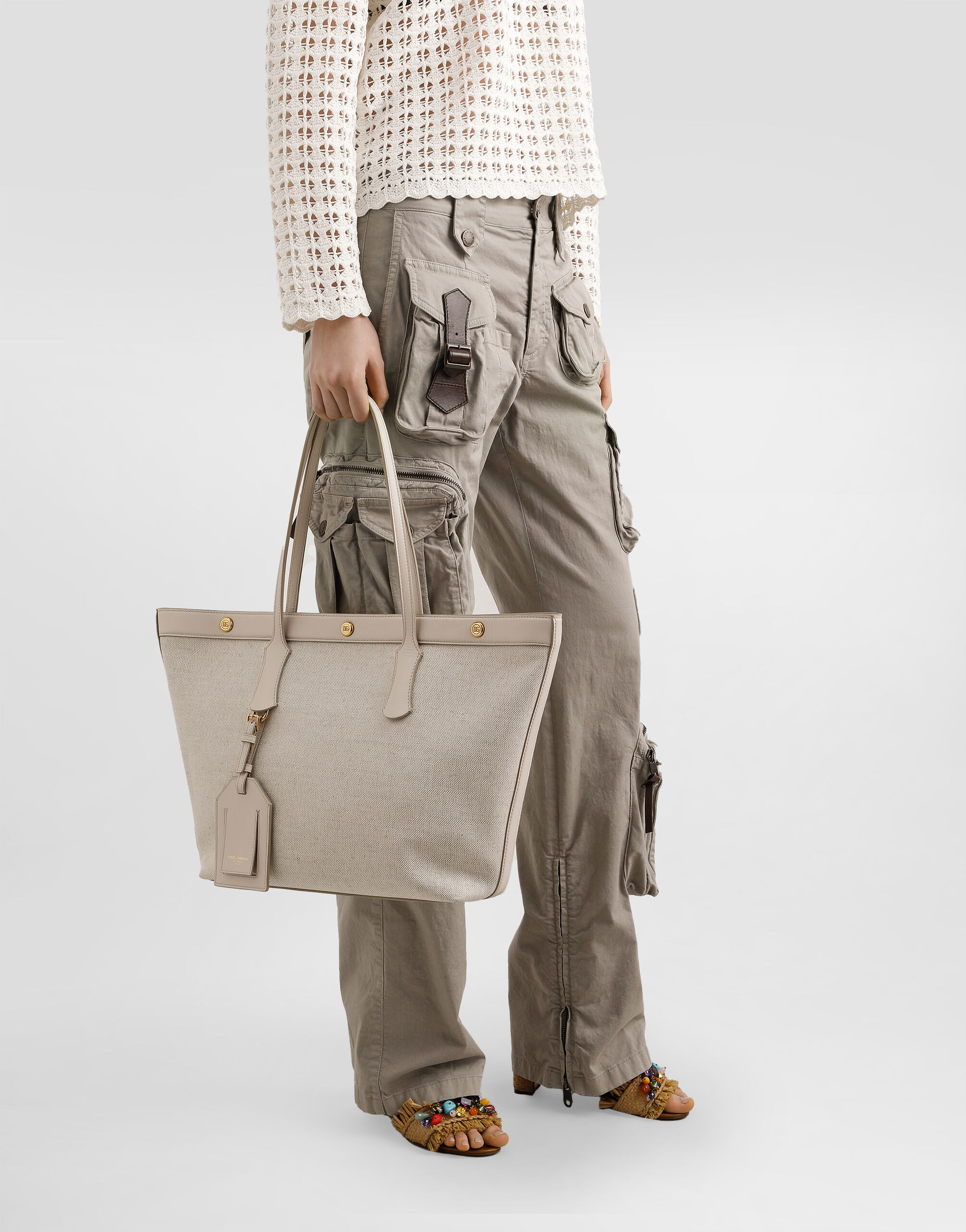 Atene shopping bag in fabric - 2