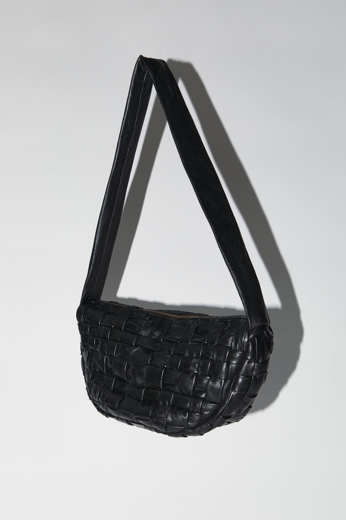 PRE-ORDER: Textured Crescent Bag - Black - 1