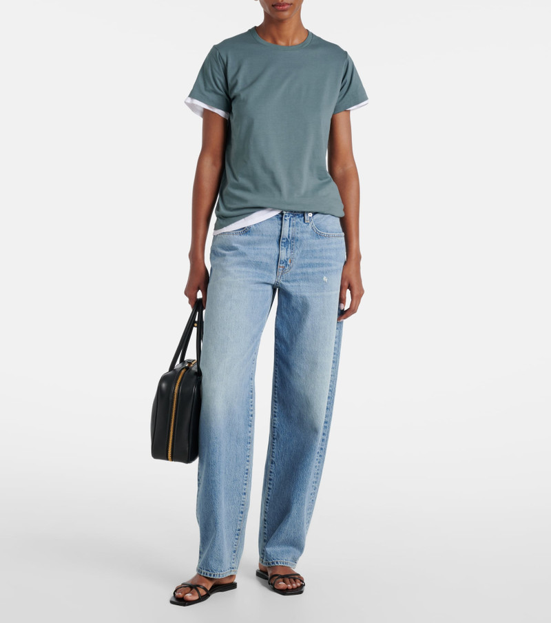 SLVRLAKE Ella mid-rise barrel-leg jeans outlook