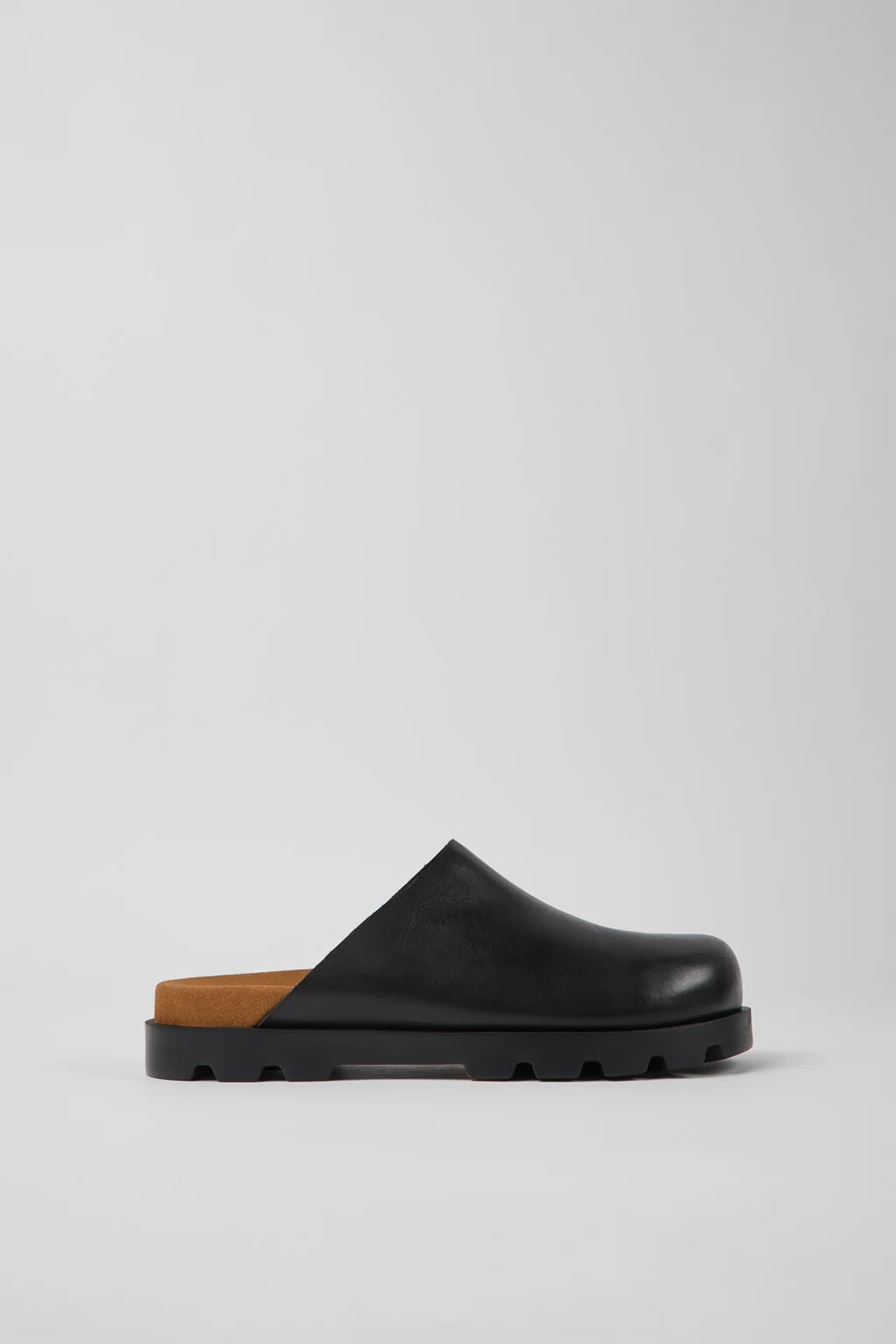 Brutus Sandal Black leather clogs for women - 1