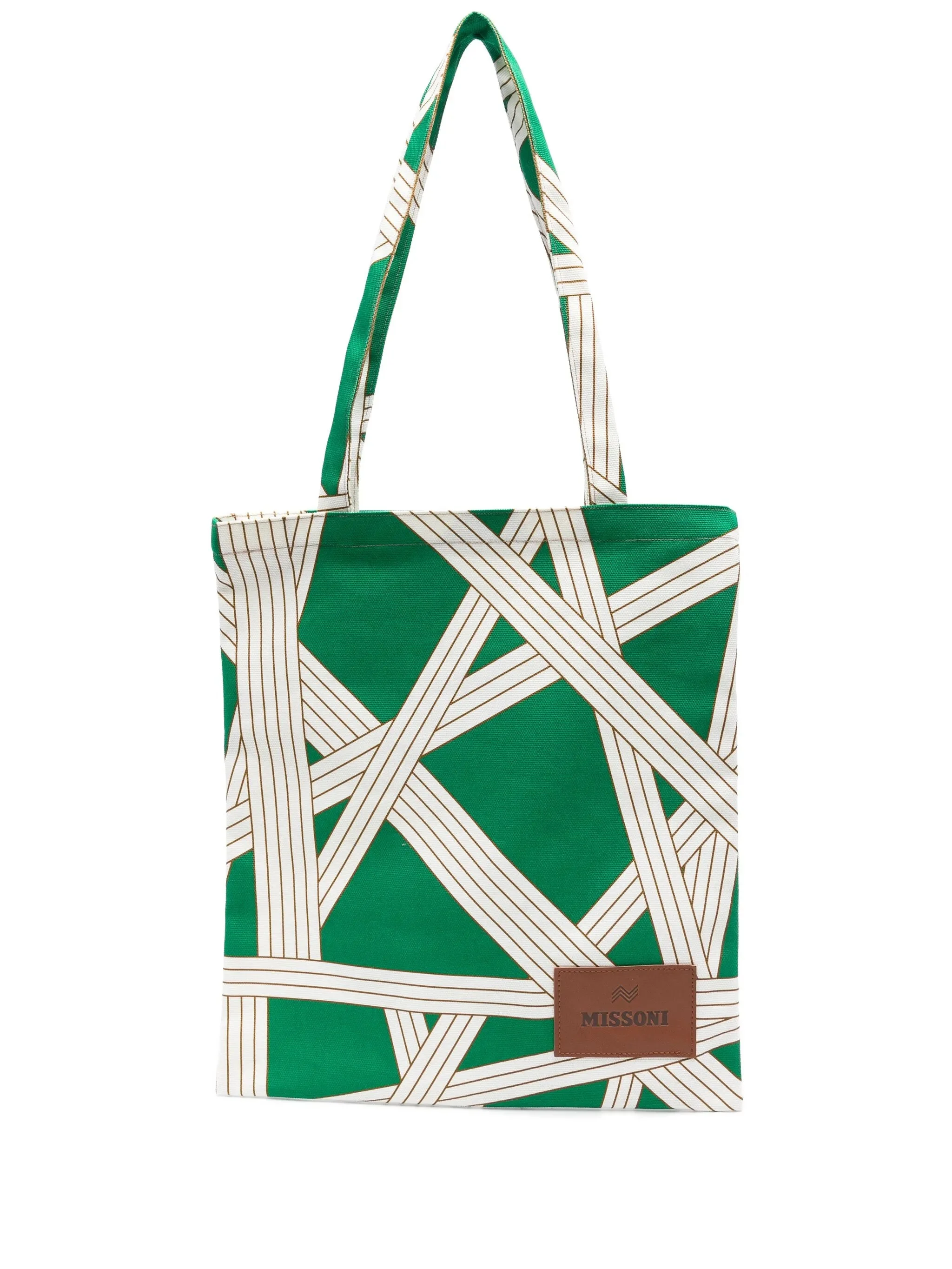 Striped Tote Bag - 1