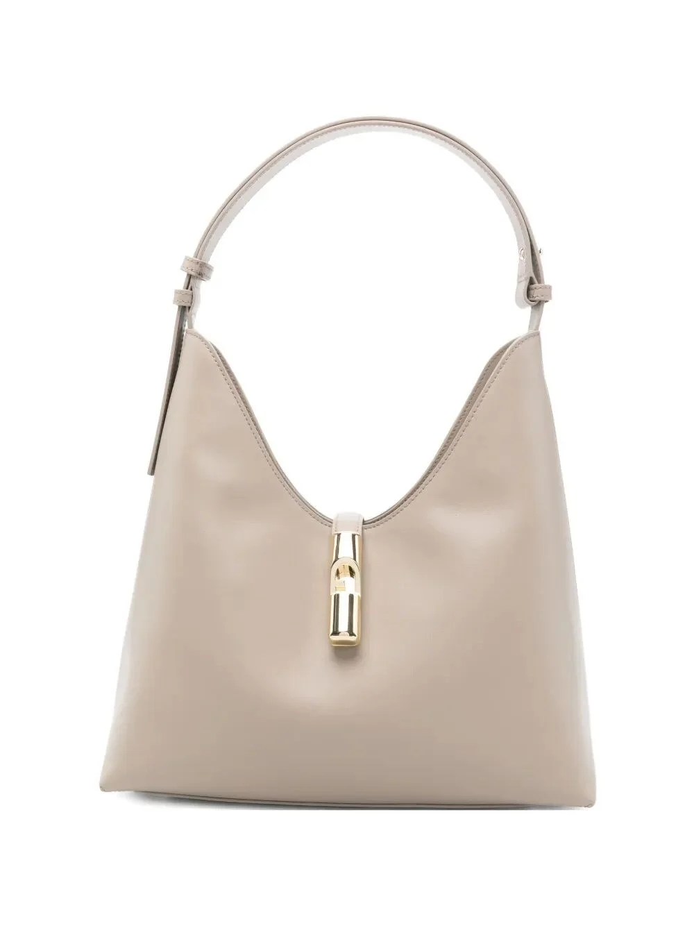 "Furla Goccia" Sidney Calf Leather Medium Hobo Bag - 1