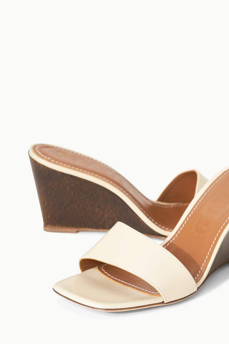 STAUD BILLIE WEDGE CREAM WOOD 4