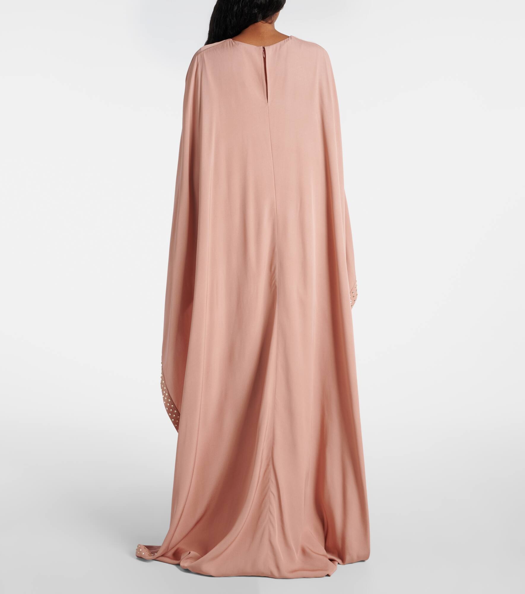 Embellished caped maxi dress - 3