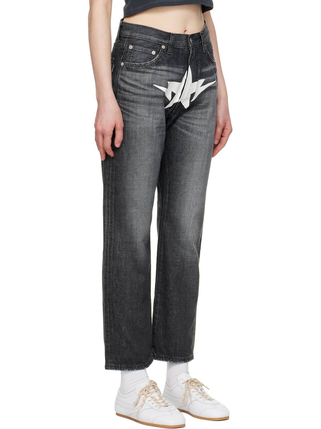 Black Twin Sta Relaxed Fit 13 Oz Jeans - 2