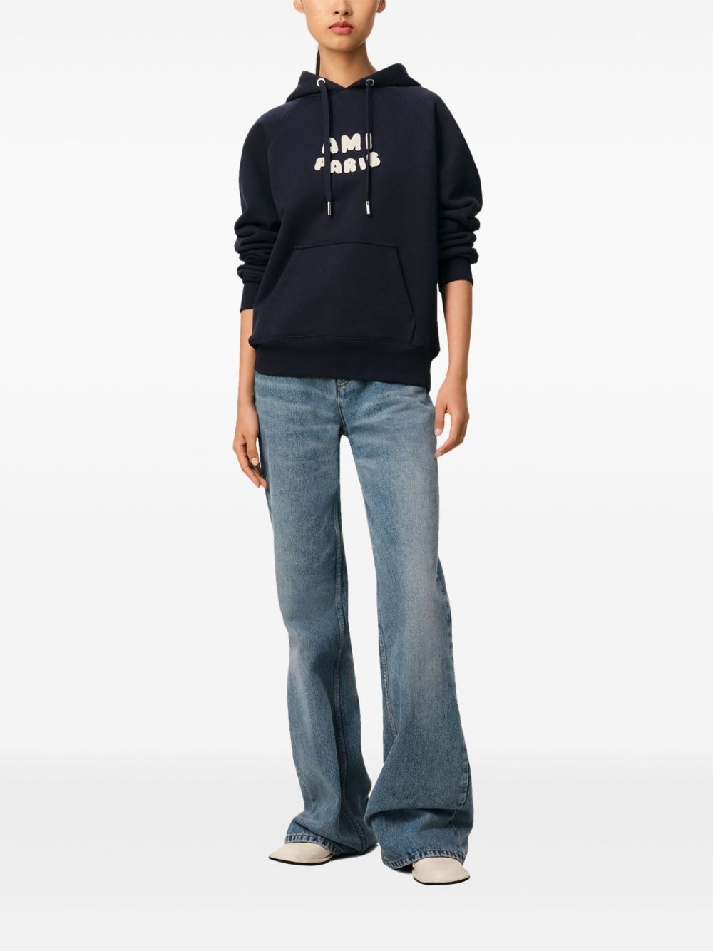 logo-print hoodie - 3