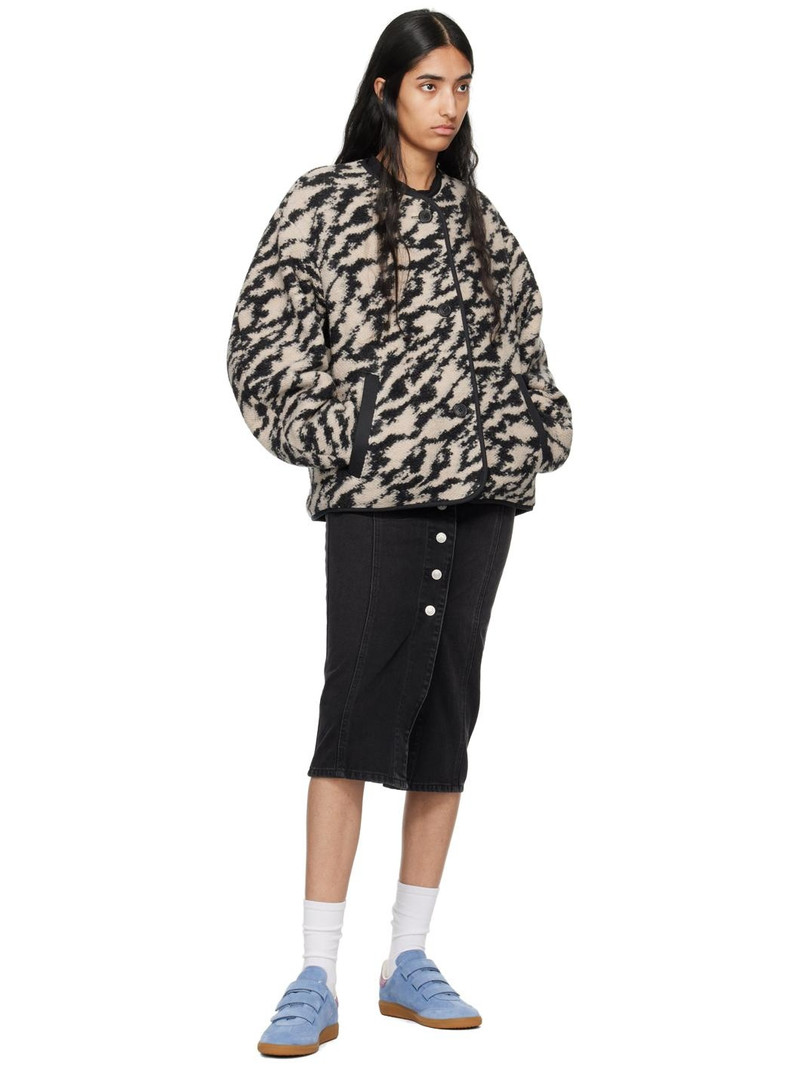 Isabel Marant Étoile Black Vandy Denim Midi Skirt outlook