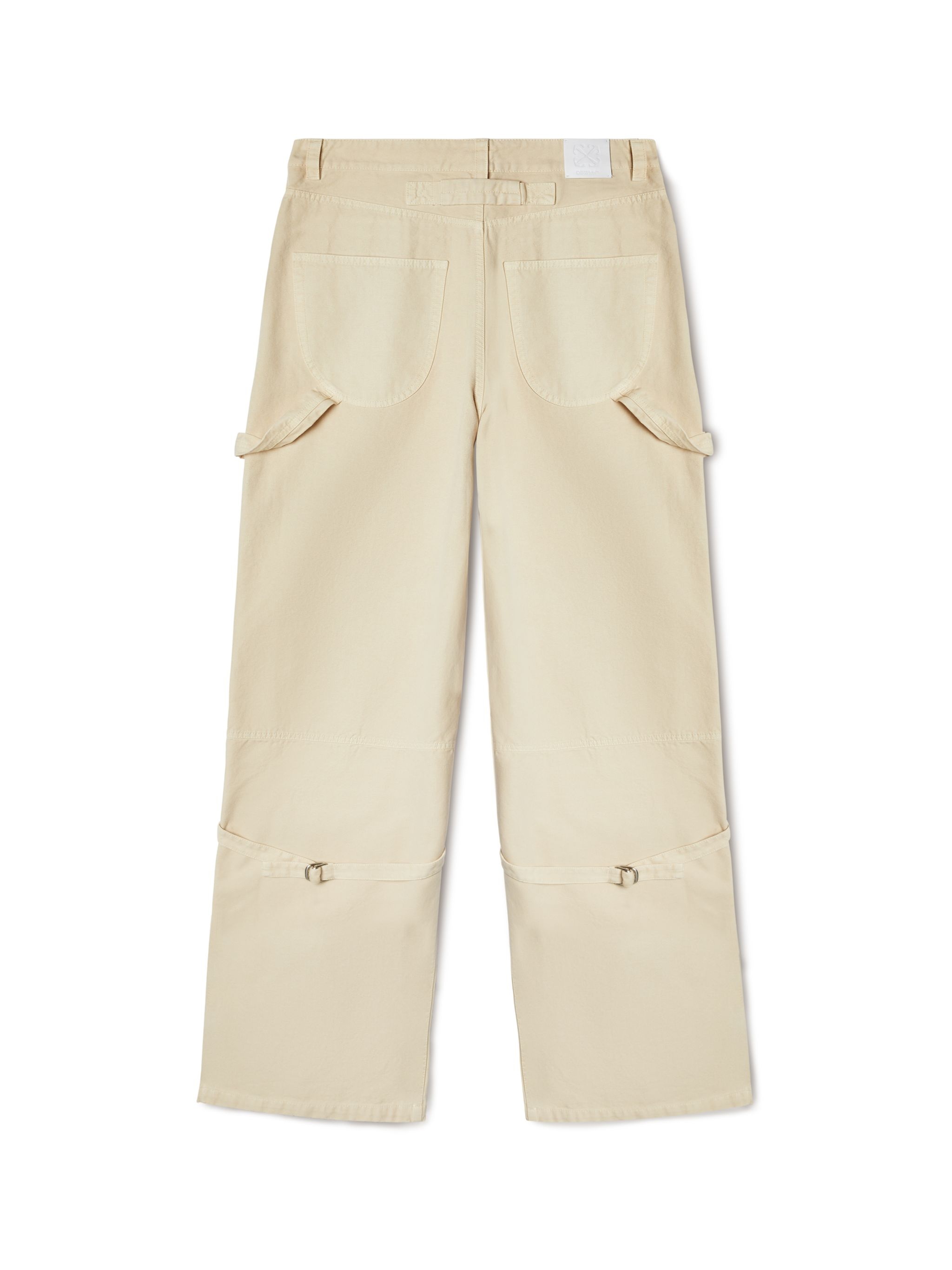 Beige Canvas Relaxed Carpenter - 2