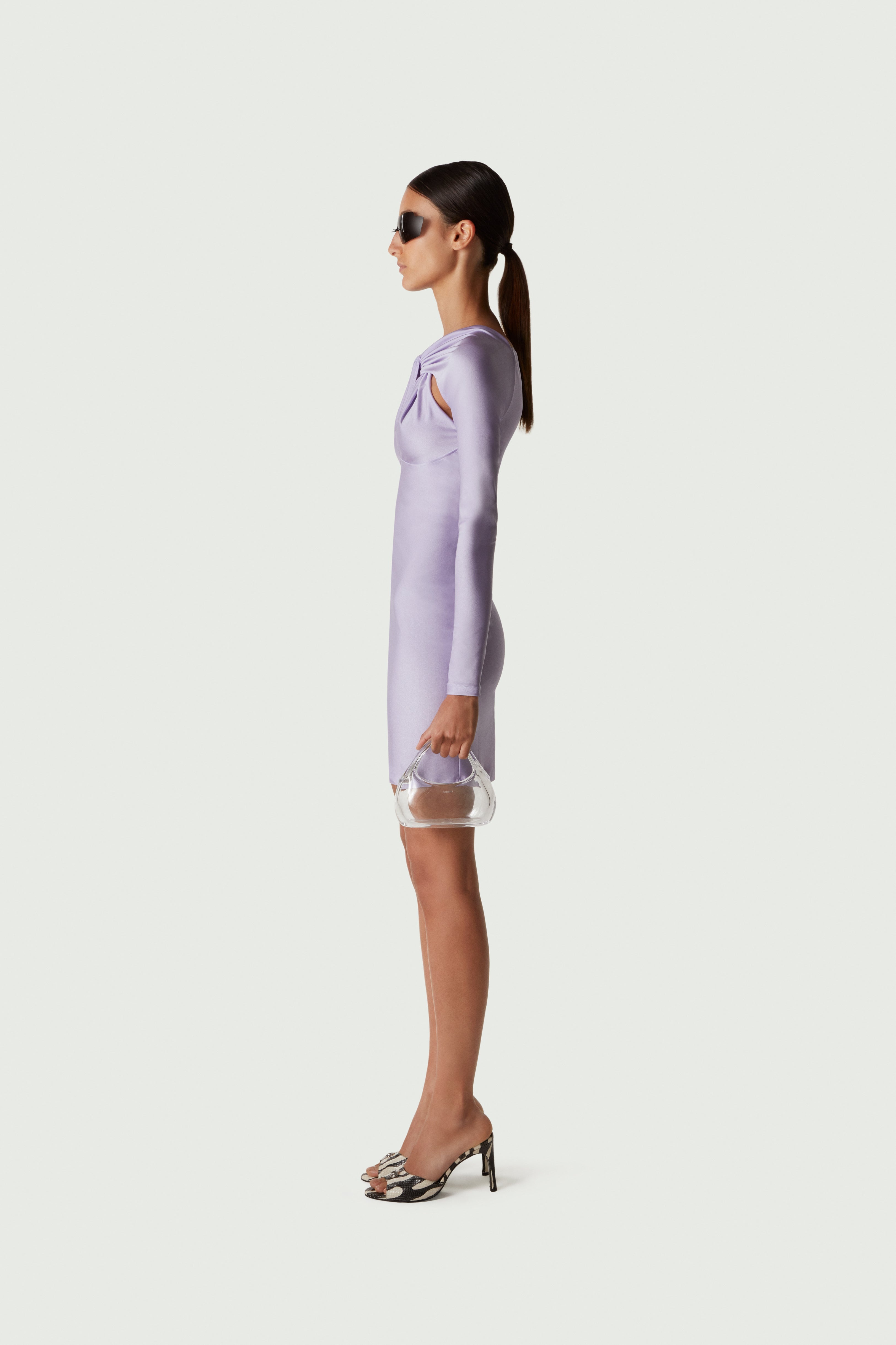 Twisted Cut-Out Jersey Dress - 3