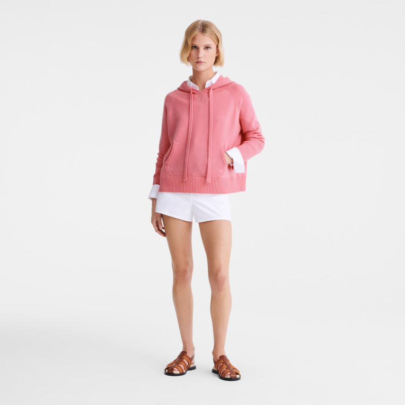 Longchamp Hoodie jumper Marshmallow - Knit outlook