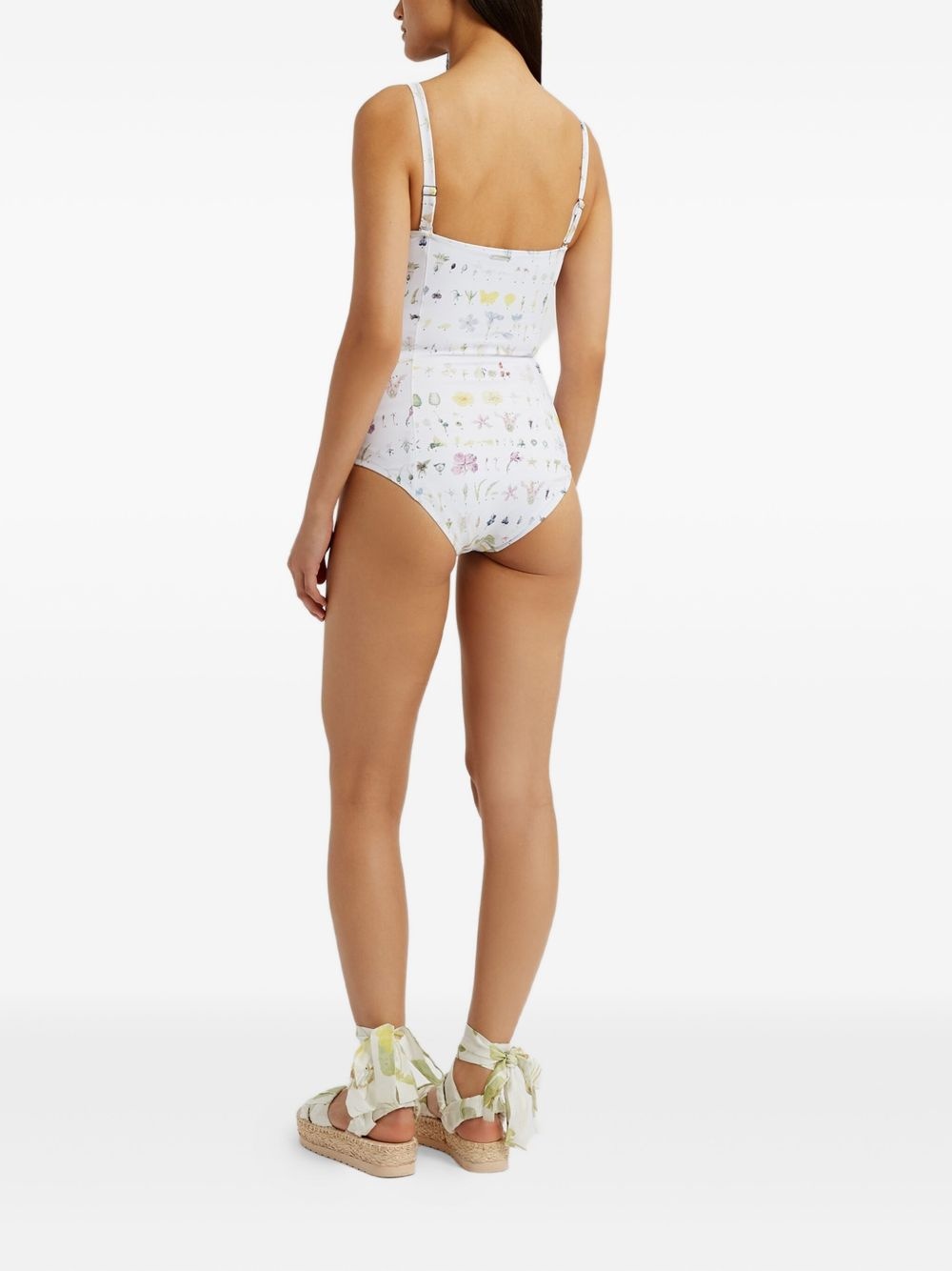 floral-print swimsuit - 4