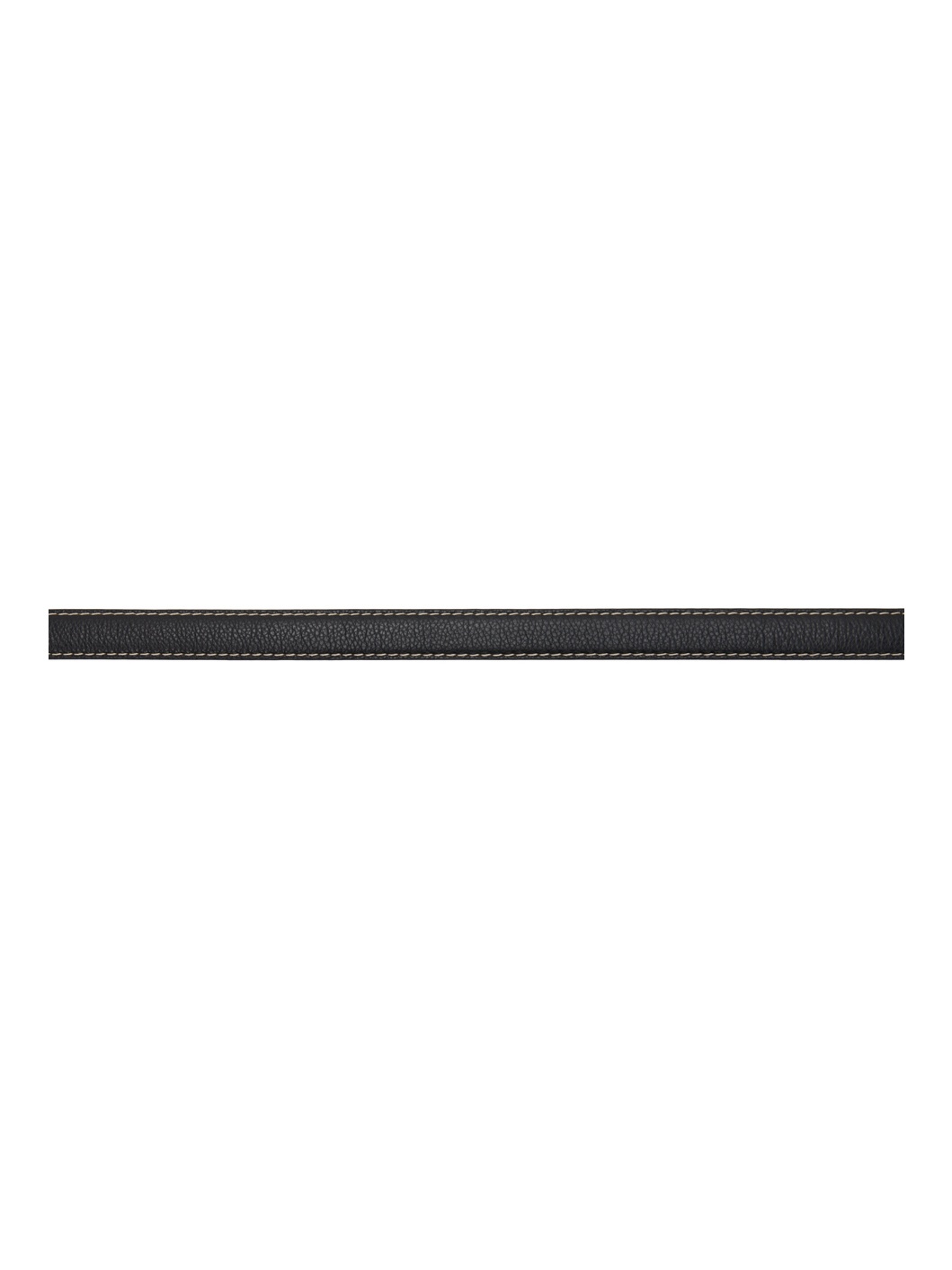 Black Slim Trouser Leather Belt - 2