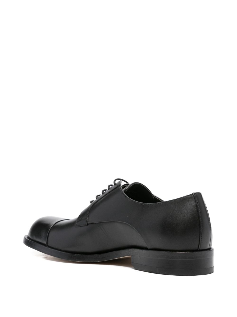 leather lace-up derby shoes - 3