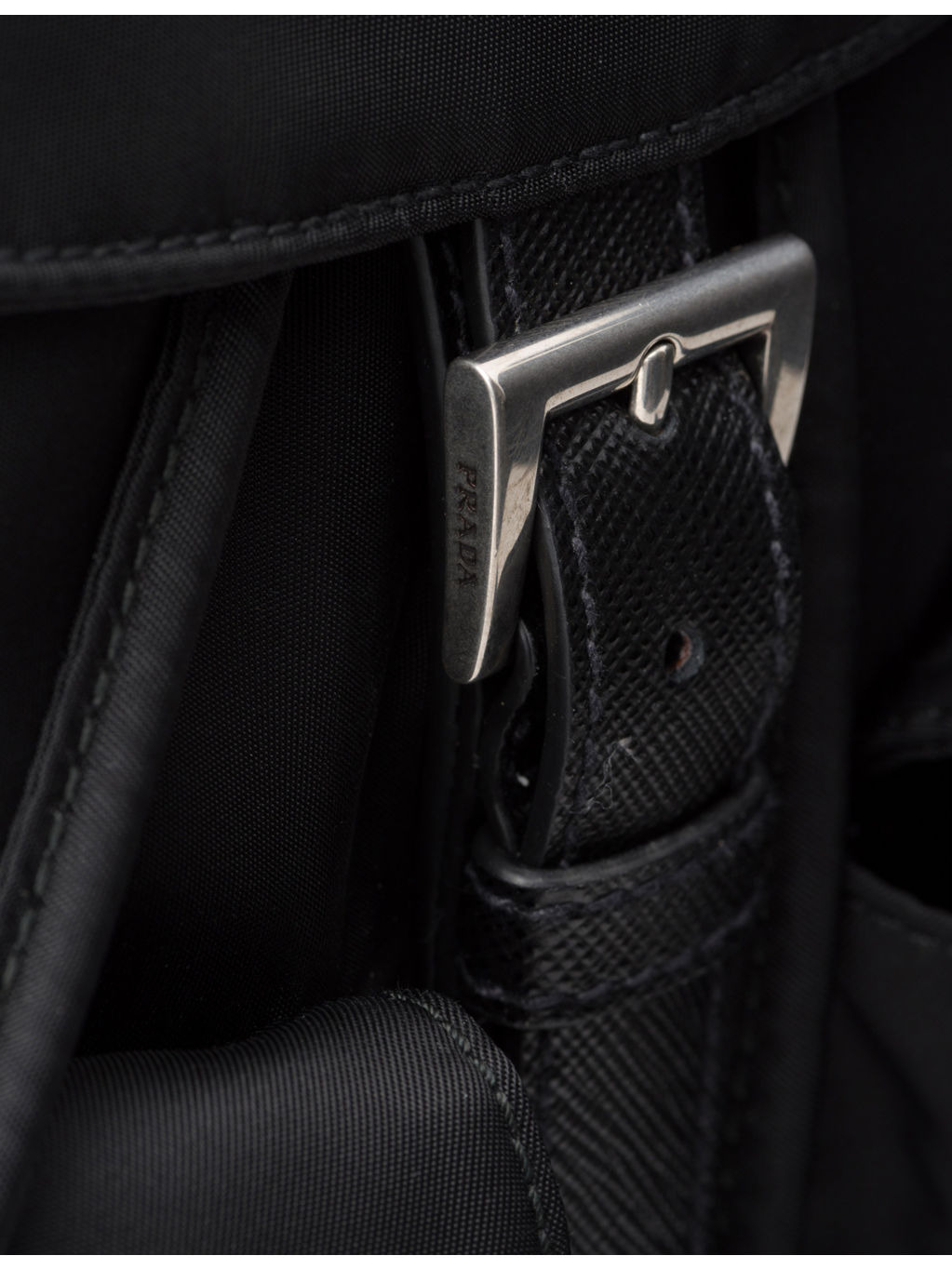 Logo-plaque recycled-polyamide backpack - 5