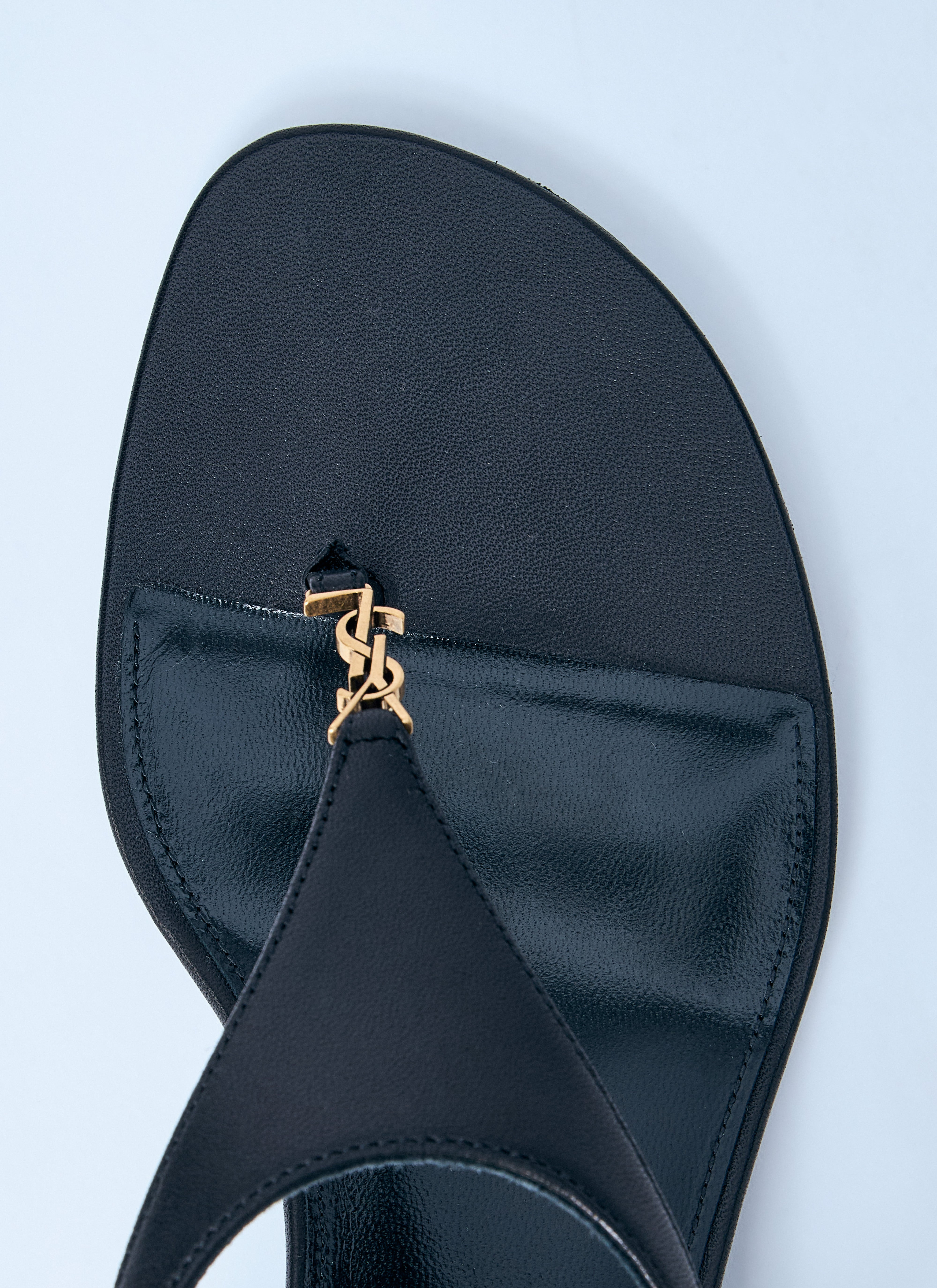 Saint Laurent Women Logo Motif Wedge Sandals - 6
