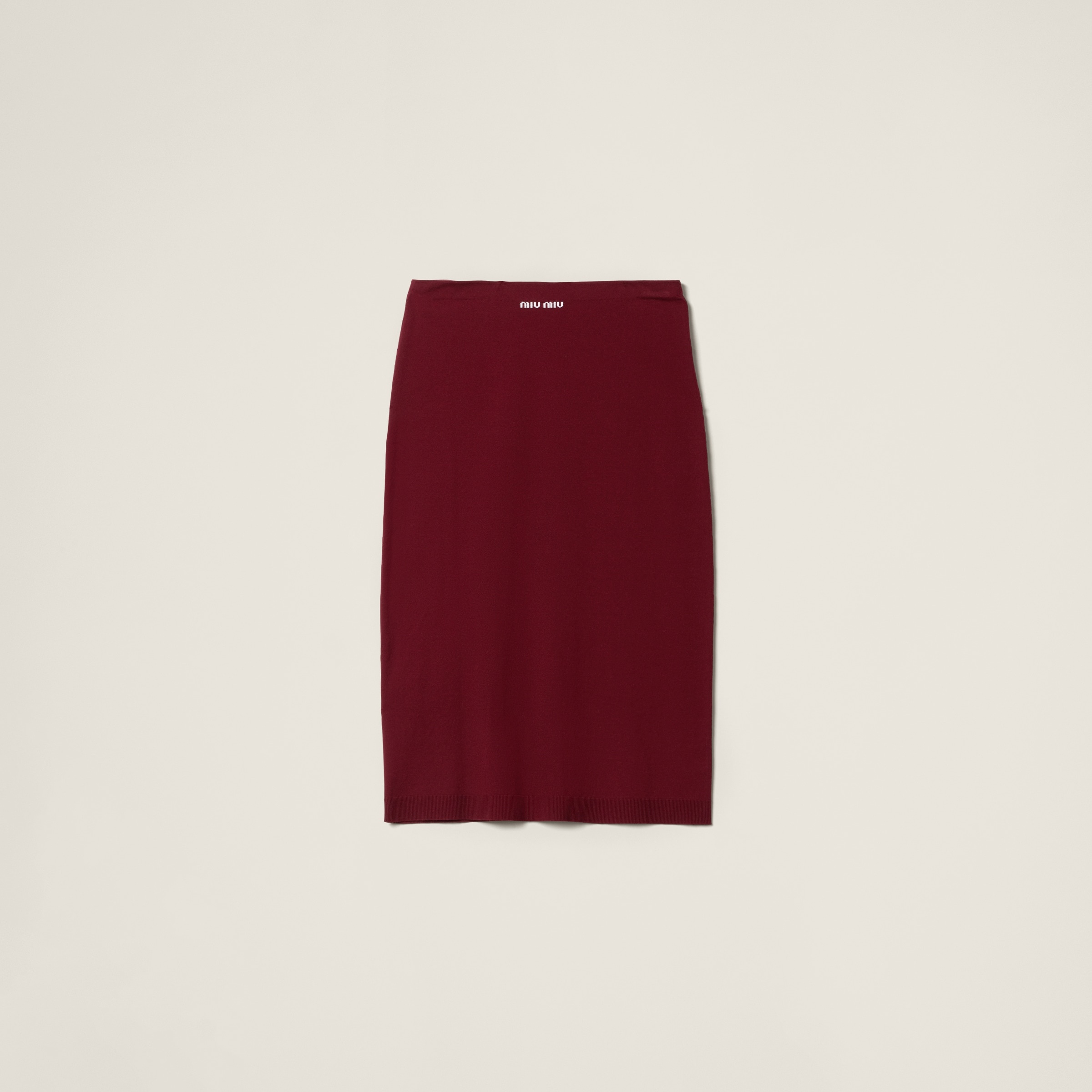 関税込 MiuMiu | Viscose skirt Miu Miu Viscose Skirt in Black | Lyst